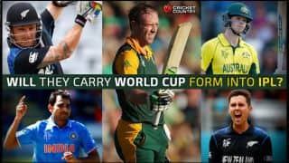 Indian Premier League (IPL) 2015:  Top 5 ICC Cricket World Cup successes to watch out